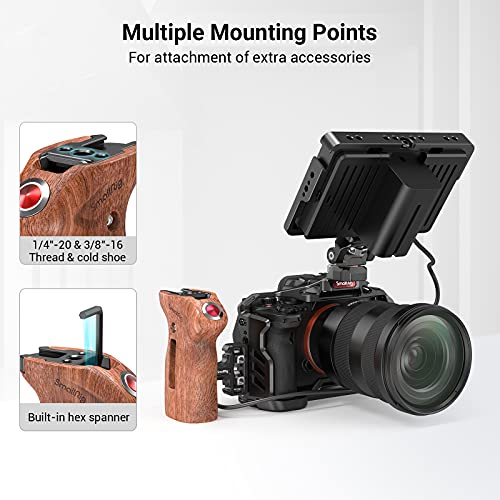 SmallRig Threaded Side Handle with Record Start/Stop Remote Trigger for