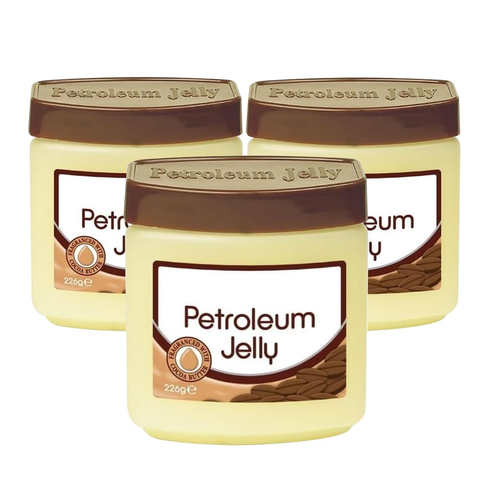 Zopper Petroleum Jelly Cocoa Butter 226g – Pack of 3 | Moisturising Skin Protectant for Dry Skin | Multipurpose Family Skincare
