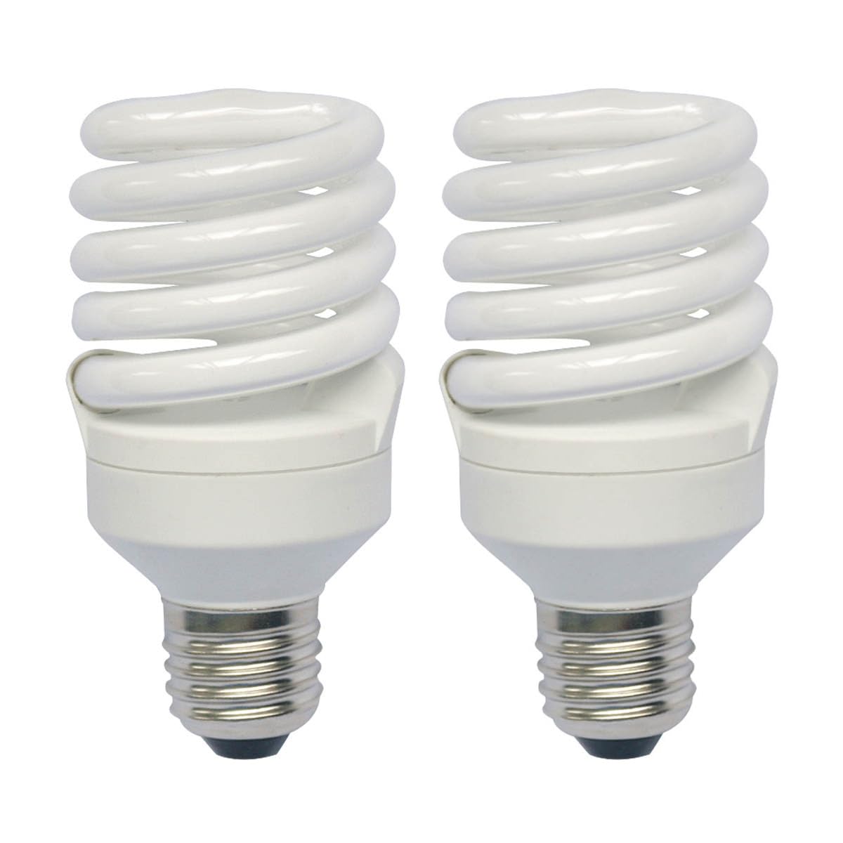2 x 23W = 120W Ultra Mini T2 Spiral Lamp - ES/E27, 2700K - Warm White
