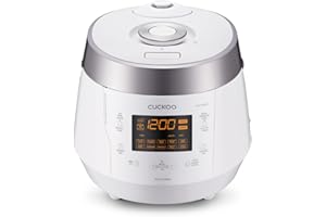 Cuckoo CRP-P1009SW | rice cooker 10 Cup Electric Heating Pressure Cooker & Warmer – 12 Built-in Programs, Glutinous (White), 