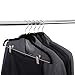 SONGMICS Hangers, 12-Pack Velvet Pants Hangers with Clips,No-Slip Strong Enough and Space Saving with Metal Clips Grooves Hook for Coat Pants Jacket, Black UCRF12B