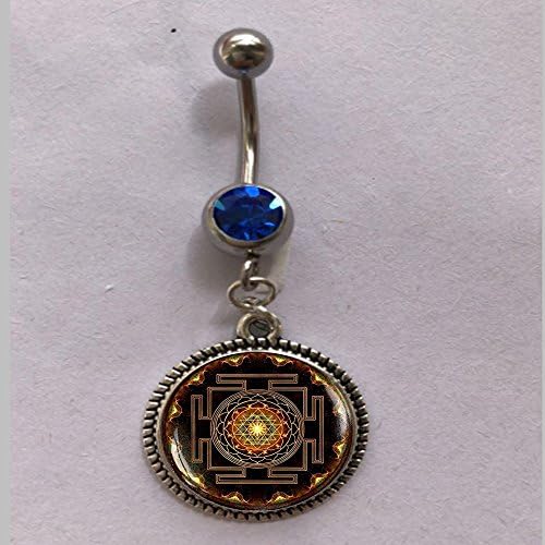 Sri yantra pendant, Sacred geometry jewelry, Sri yantra jewelry, Jewelry for men, necklace for men, Sri yantra necklace, Buddhist belly ring