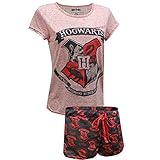 Harry Potter Juniors Womens Shorts Pajamas Set (X-Large, Hogwarts Red)