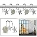 FINROS 12pcs Ocean Decorative Shower Curtain Hooks Rust Proof,Stainless Steel Shower Curtain Rings for Bathroom Shower