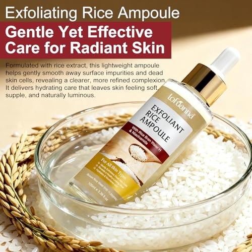 White Rice Gentle Face & Body Exfoliator, Helps Remove Blackheads & Dead Skin, Exfoliation & Hydration, Pore Care, White Rice Glow (100ml)
