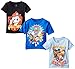 Nickelodeon Boys' Paw Patrol Pack of Three T-Shirts