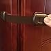 BabyKeeps Child Safety Locks - Latches to Baby Proof Cabinets, Drawers, Appliances - No Drilling - Plus Extra 3M Adhesive Included - Adjustable Length - 6 Pack, Brown