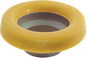 Eastman 4 x 3 Inch Wax Ring with Flange for Toilet Repairs and Installations, Yellow, 40144