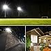 LEPOWER 2 Pack 150W LED Flood Light Outdoor, 11000lm Super Bright Work Lights with Plug, 6000K White Light, IP66 Waterproof Outdoor Floodlights Fixtures for Garage, Playground, Basketball Court,Yard
