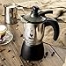 Bialetti 5410 Kremina Espresso Maker, Silver/Black
