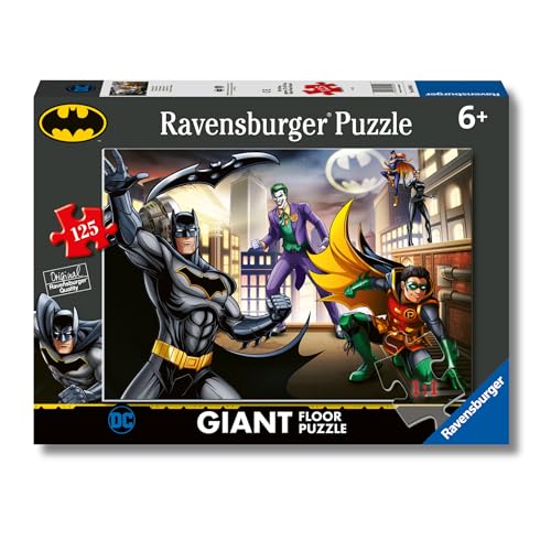 Ravensburger - Batman, Giant Floor Puzzle 6+ Anni, 125 Pezzi Educativi