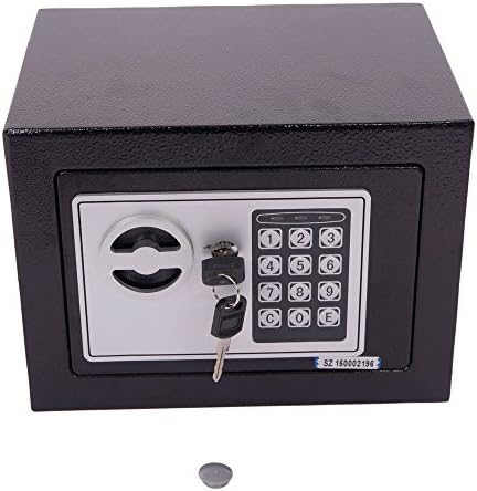 New Digital Electronic Safe Box Keypad Lock Home Office Hotel Gun Steel Black