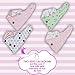 Precious Gift Baby Bib Burp Cloths – Leash Attachment for Teething Toys or a Pacifier. Set of 4 Reversible Bandana Style Burpy Bibs. Perfect Shower or Registry Gift Sets! (Girls)
