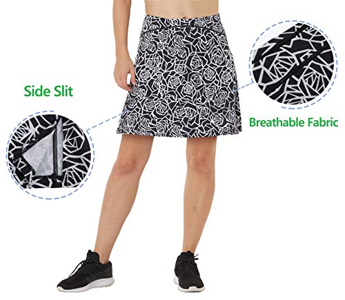 image for slimour Women Print Golf Skirt Travel Skirts with Pocket Swim Skirt Hi