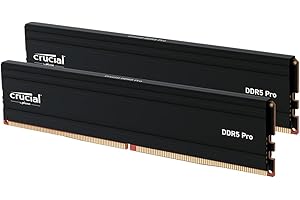 Crucial Pro 64GB DDR5 RAM Kit (2x32GB), 5600MHz (or 5200MHz or 4800MHz) Desktop Memory UDIMM 288-pin, Compatible with 13th Ge