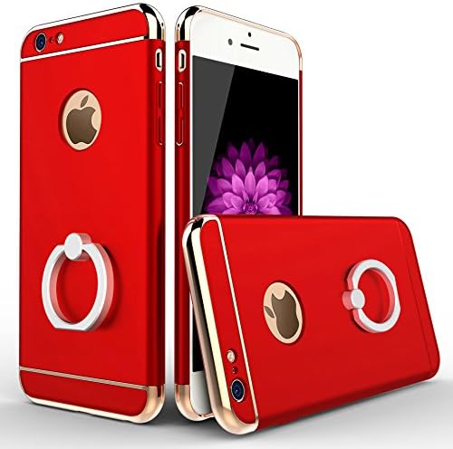 Zhimong Mobile Phone Shell Plating Ring Bracket,Car hook，iphone6 Case,Black，gold，rosegold，sliver，Red For 4.7,5.5
