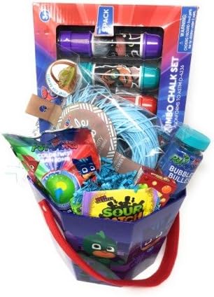Happy Easter Basket Kids Toddlers Gift Children Party Action Figure Pack Pre Made Eggs Goodies Candy Baskets Toys Doll PJ Mask