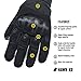 Tactical Gloves for Men & Women - Upgraded- Touch Screen. Free MESH Bag. Motorcycle, Cycling, Bike, Riding, Hiking, Camping, Combat, Shooting, Outdoor, Paintball, Military, Hard Knuckle. (Black, XL)