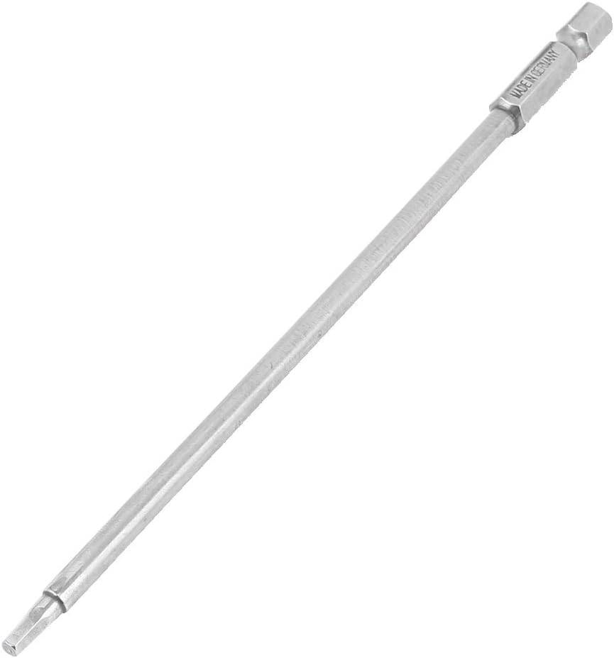 Sourcingmap 150mm Long 1/4" Hex Shank 3mm Hexagonal Tip Magnetic Hexagon Screwdriver Bit, H3 x 150mm