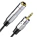 BATIGE Aluminum 3.5mm Male to 6.35mm Female Extension Audio Cable 1/8 Male to 1/4 Female 3.5mm to 6.35mm Stereo Jack Adapter Wire Cord