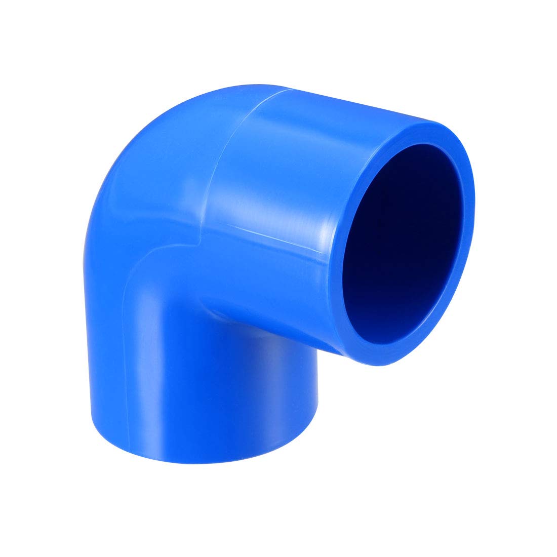 sourcing map 20mm Slip 90 Degree PVC Pipe Fitting Elbow Coupling Adapter Blue 10 Pcs