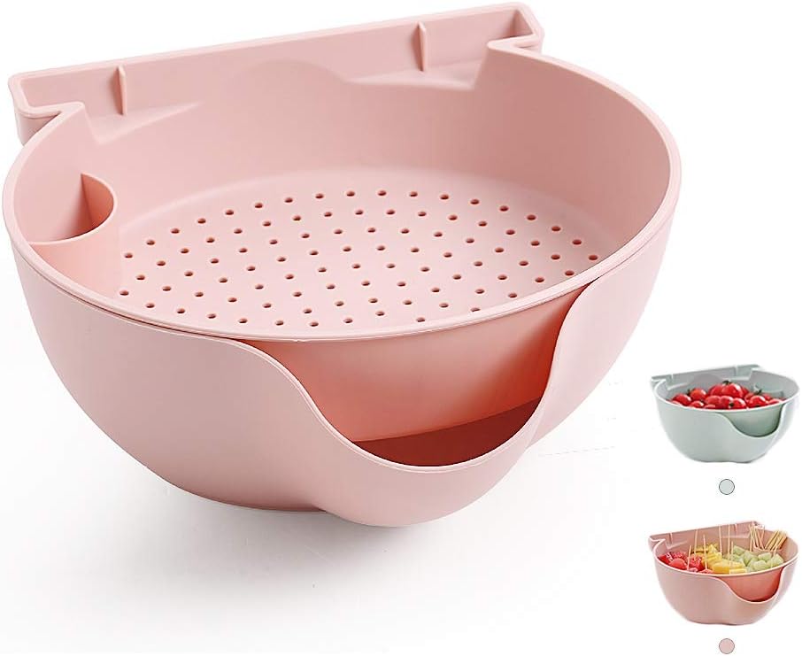 Plastic Fruit Basket, Fruit Dish Storage Box The Sink Drain