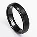 6mm 8mm Black Tungsten Wedding Ring for Men Women Brushed Engagement Ring Band Size 4-13 (Price Seperated)