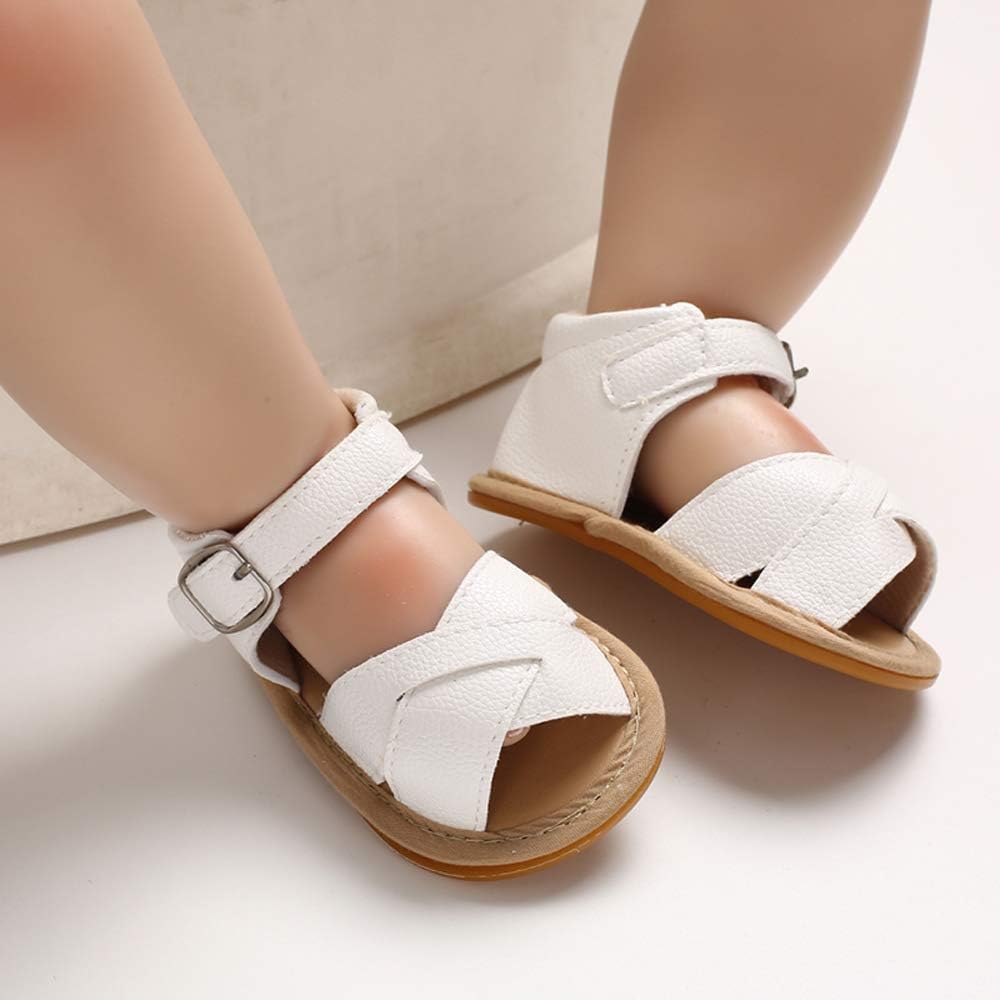 | SOFMUO Baby Girls Boys Sparkly Bowknot Sandals Premium Soft Anti-Slip Rubber Sole Infant Summer Outdoor Shoes Toddler First Walkers | Sandals