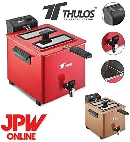 Freidora de gran capacidad THULOS TH-FR80. Capacidad de aceite: 8 ...