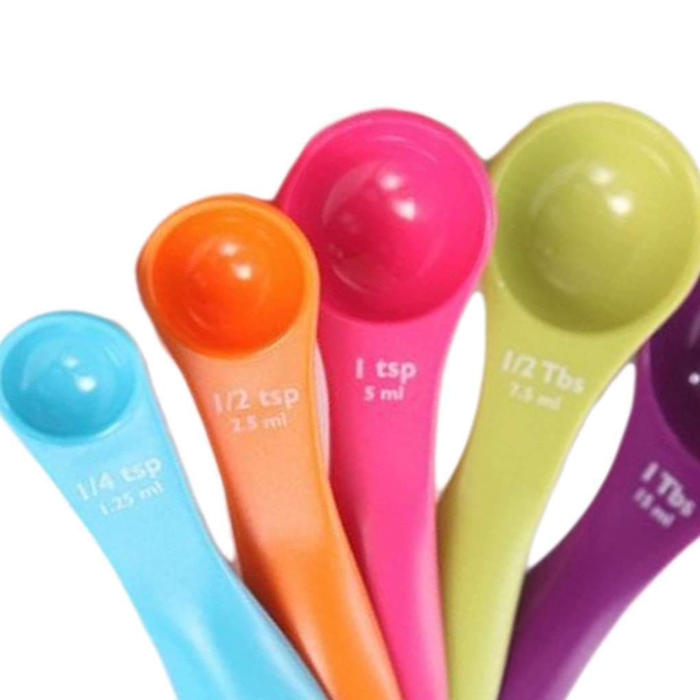 vkospy 5piece Set Plastic Measuring Spoons Contains Teaspoons