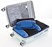 bago 8 Pcs Packing Cubes For Travel - 5 Packing Cube with 3 ZipLock Bags - Travel Cubes to Get Maximum Storage, Save Time & Effort to Pack - Happy Traveling (Blue), Blue-, 5pcs Set