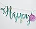 Rainlemon® Glitter Mermaid Happy Birthday Banner Under The Sea Girl Birthday Party Decoration