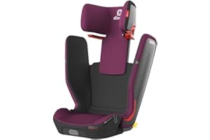 Diono Monterey 5iST FixSafe High Back Booster Car Seat with Expandable Height and Width, Compact Fold to Full Size Booster, Foldable, Portable Booster for Go-Anywhere Travel, Purple Plum