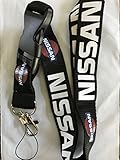 Nissan Lanyard Quick Release Key Chain - JDM Black Z GTR Sentra Altima Maxima Armada Titan Xterra Pathfinder Cube Versa Quest JUKE Rogue Murano Frontier keychain