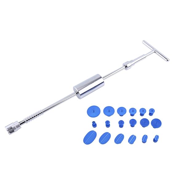 Auto Dent Repair, 18Pcs Kleber Puller Tabs und Slide Hammer T-Bar Hagel Entfernung Slide Hammer Tools