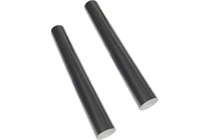 ELIPHS 2pcs 1.5" Dia Round Acetal Copolymer Rods 12Inch Length - Standard Tolerance Opaque Black Acetal Copolymer Rods Meets ASTM D6778 Specifications Perfect for Non-Marring Fixtures