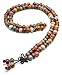 FIBO STEEL 1-2Pcs 7MM Porcelain Beaded Bracelet for Men Women Buddha Bracelet Mala Elastic