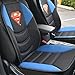 BDK Superman Car Seat Cushion - Padded Comfort Support for Car Truck SUV Home & Office (Pair)