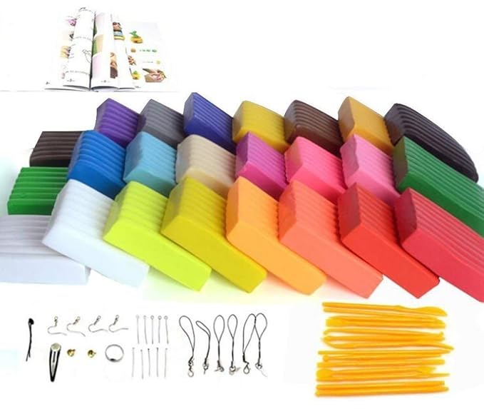 Buy Oytra 24 Color Polymer Clay Oven Bake Set DIY Modeling
