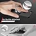 Humixx Phone Ring Holder, Stainless Steel Cell Phone Finger Stand, 360° Rotation Thin Universal Kickstand, Magnetic Car Mount for iPhone 11/11 Pro/11 Max/XR/XS Max, Samsung S10, Huawei P30 - Silver