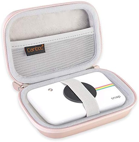 Canboc Hard Carrying Case for Polaroid Mint Pocket Printer, Polaroid Snap & Polaroid Snap Touch, Mesh Pocket for Polaroid 2x3ʺ Photo Paper, Smooth Double Zipper Protective Travel Bag, Rose Gold 3 51qZzUUf8AL. AC