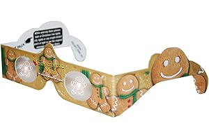 AMERICAN PAPER OPTICS Holographic Glasses: 3D Gingerbread Man at Every Bright Point of Light