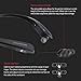 Phiaton BT 150 NC Black Wireless Bluetooth Retractable Headphones – Active Noise Cancelling Bluetooth Headphones with Touch Control Neckband and Wireless Headphone Mic