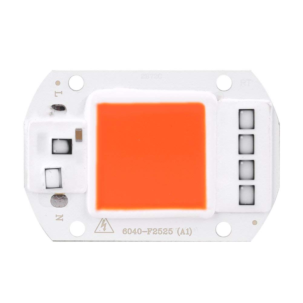 50W LED COB Chip Lamp Light AC 220V 6040 COB Chip Light Source Fits for DIY LED Spotlight Floodlight Lamp Energy Saving Chip(Red)