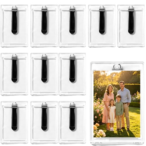 Adboros 12 Packs Magnetic Car Picture Holder for Visor Car Photo Holder at Amazon