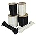 SGT KNOTS Solid Braid Dacron Polyester Rope - Moisture, Oil, UV, Rot Resistant for Boating, Anchor, Towing, Mooring Lines, Antenna Guy Line (1/8