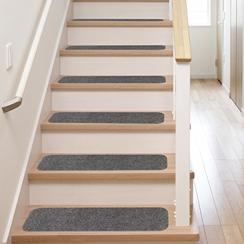 13 Stair Treads Non Slip Carpet Pads Easy Tape Installation