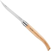 Opinel No. 15 Effile Slim Stainless Steel Folding Fillet Knife (Beechwood)
