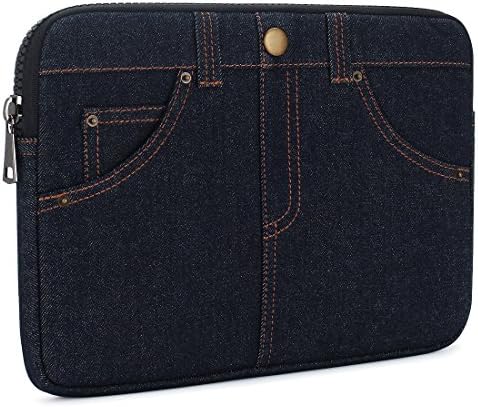 KIZUNA 13 - 13.3 inch Jeans-style Multiple Storage Laptop Sleeve Case Tablet Bag for 13" MacBook Pro / 13.5" Microsoft Surface Book / 13.3" Lenovo Yoga 900 910 / 13.3" Dell New Latitude 3390, Blue