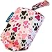 RC Pet Products Packable Dog Rain Poncho, Pitter Patter Pink, Large